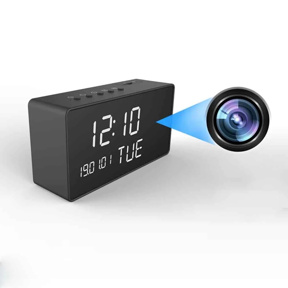 Cámara espía oculta reloj de mesa WiFi 1080p 2MP IP30W